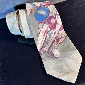 Edgar Degas Ballet Fine Art Painting Tie Vintage Ballerina Dancers Silk